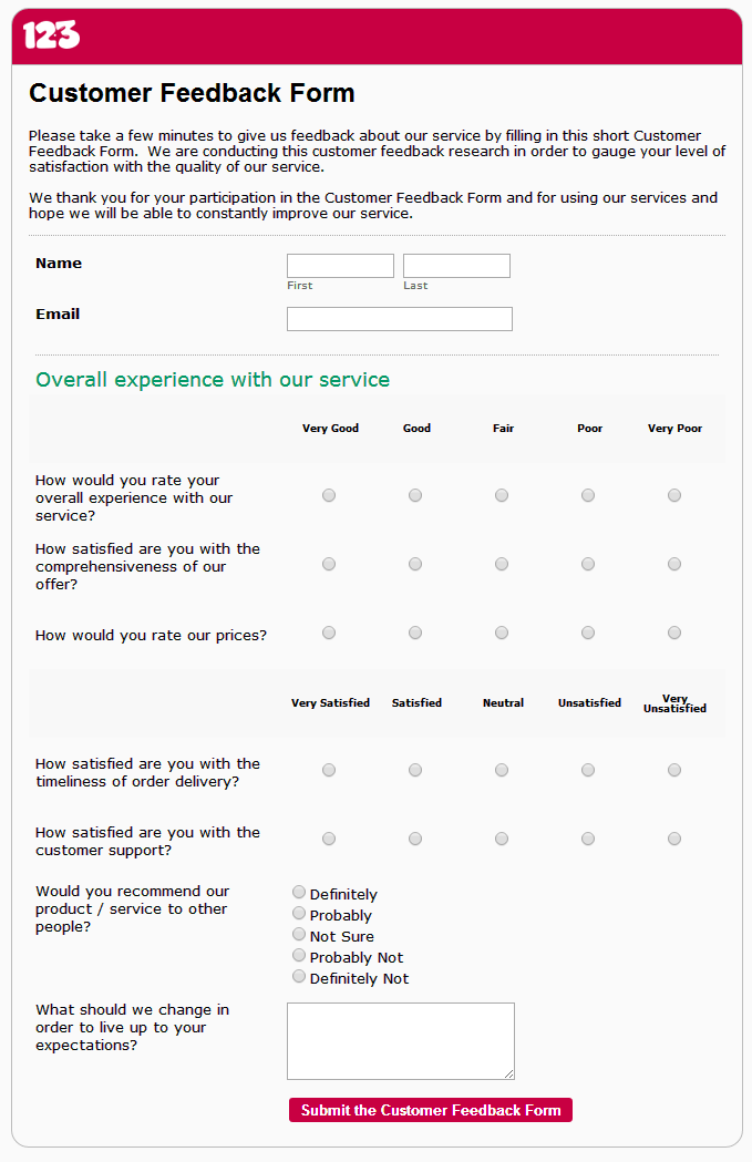 Customer Contact Form | CUSTOMER FEEDBACK FORM (PDF download) *Was Customer Contact Form | CUSTOMER FEEDBACK FORM (PDF download) *Was