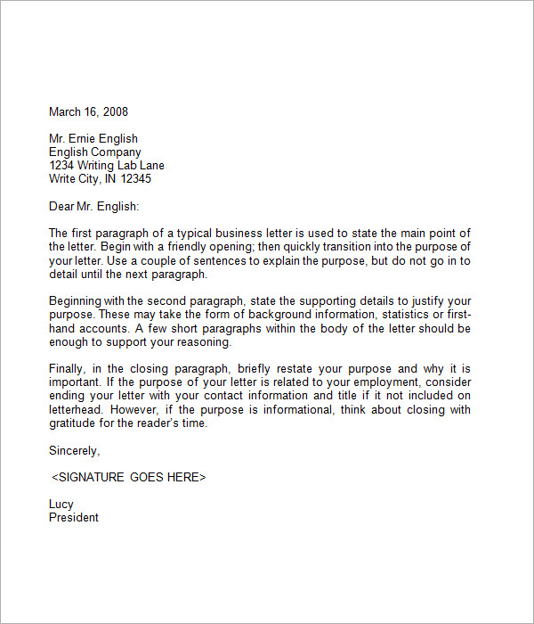 Writing A Business Letter Template from www.ghilliesuitmarket.com