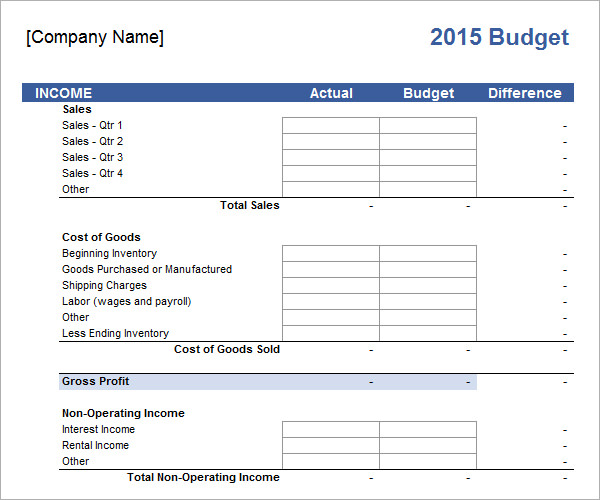 Free Small Business Budget Template Excel from www.ghilliesuitmarket.com