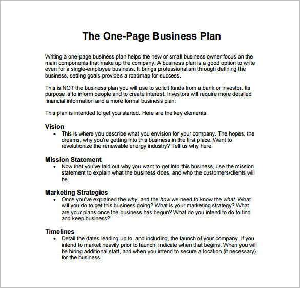 Business Plan Format Download