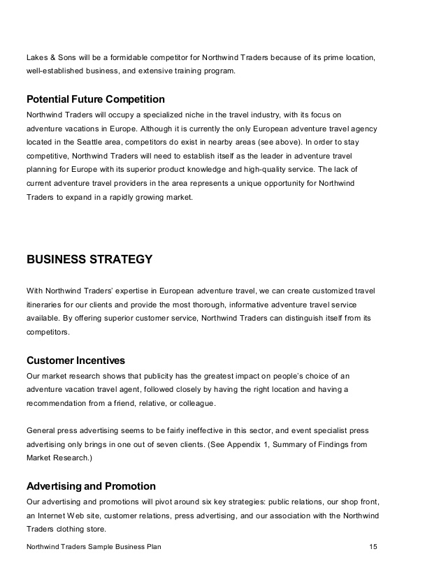 Sample business plan Sample business plan